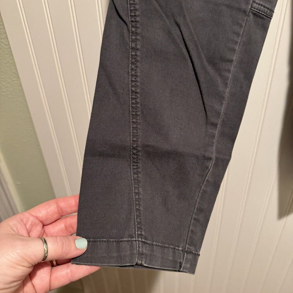 Prana Gray Janessa Pants Tapered Button Fly Size 6 - Picture 4 of 8